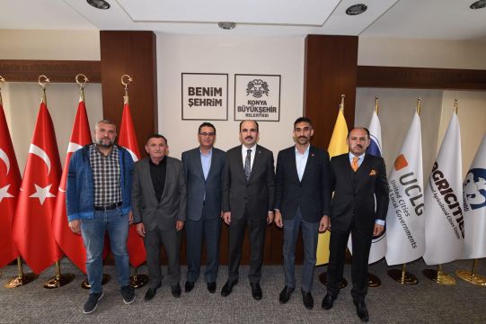 DERNEĞİ BAŞKANI ÖZÜDOĞRU'DAN, KONYA B.B. BAŞKANI ALTAY'A ZİYARET